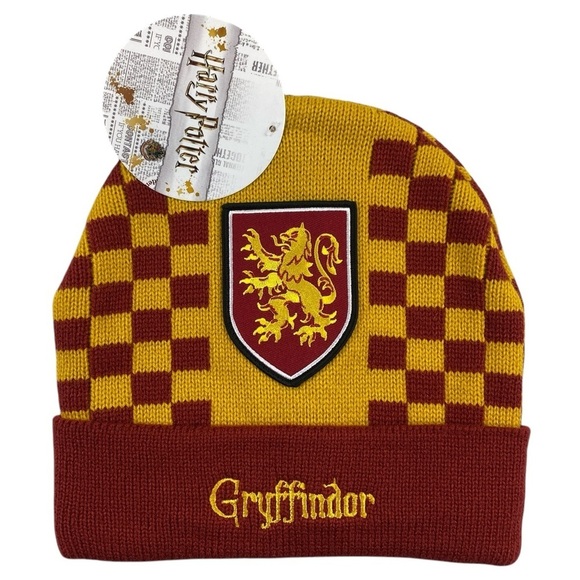 Harry‎ Potter Gryffindor Hogwarts School of Magic Unisex Winter Beanie One Size - Picture 1 of 11